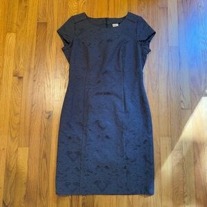 Navy Lace Shift Midi Dress Women’s Size Large